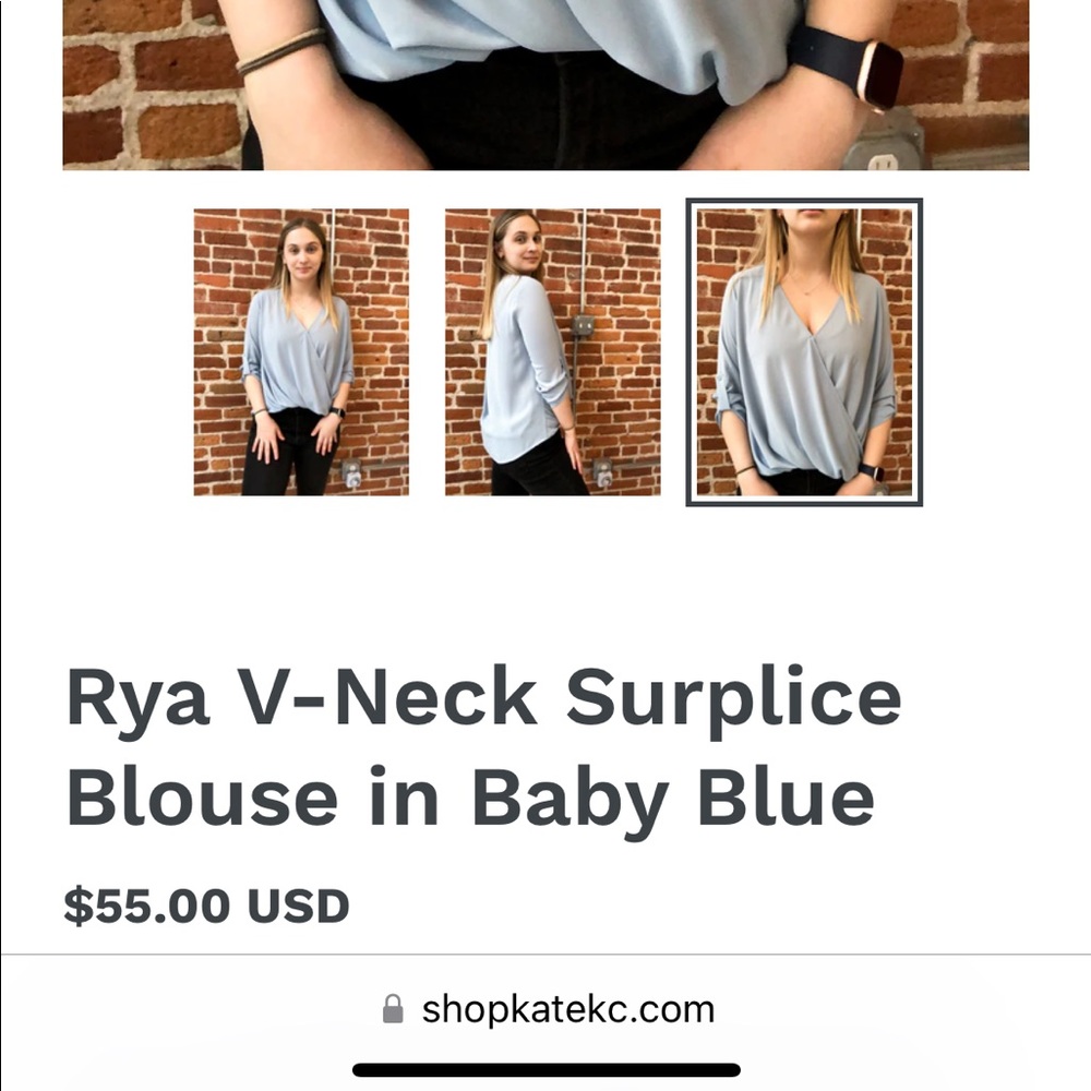 Baby Blue Blouse
